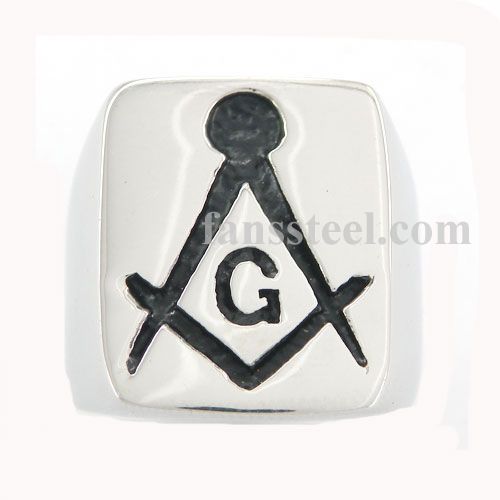 FSR10W42 square and ruler masonic ring - Click Image to Close